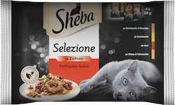 Sheba Nasses Katzenfutter 4x85g