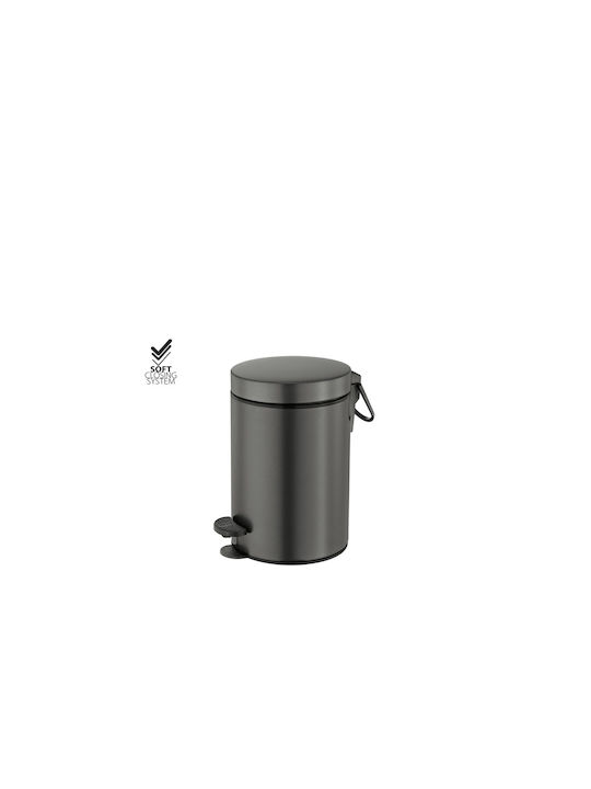 Sanco Inox Bathroom Basket Soft Close 3lt Dark Graphite