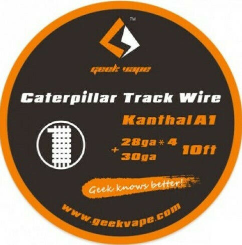Geek Vape Caterpillar Track Draht für D.I.Y. E-Zigaretten Kanthal A1 28GAx4 + 30GA - German: Kanthal A1 28GAx4 + 30GA 1Stück