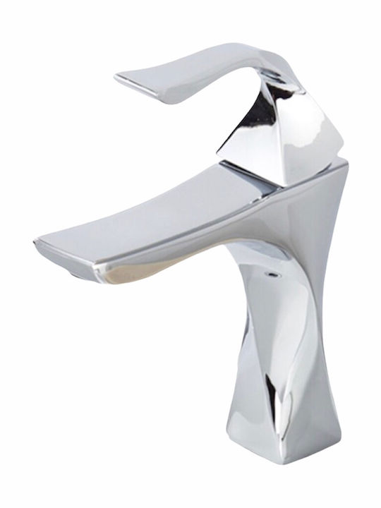 PO254 Mixing Sink Faucet Silver