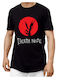 Anime 2 T-shirt Death Note Μαύρο Βαμβακερό