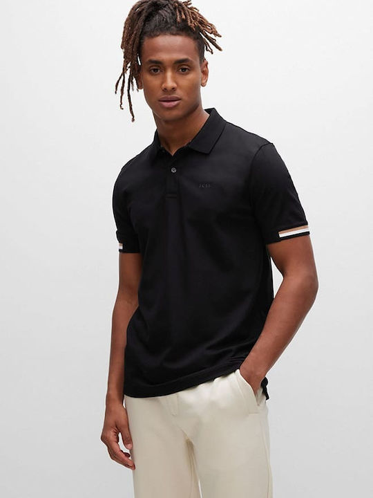 Boss Parlay Polo Short Sleeve Black