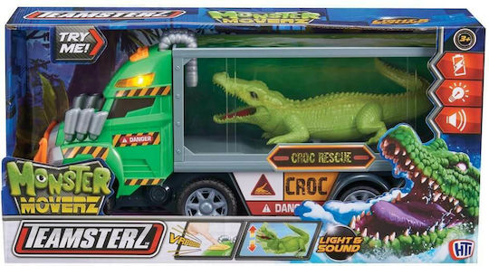 AS Δεινόσαυροι Teamsterz Monster Moverz Croc Rescue Σετ με Φορτηγό για 3+ Ετών