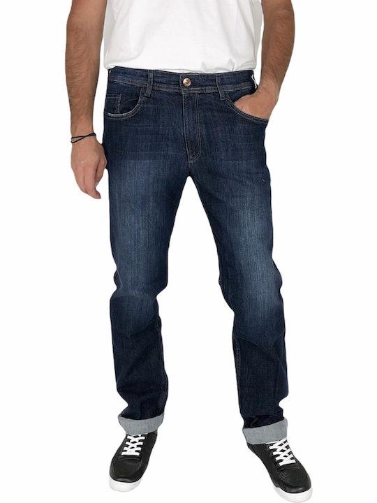 Men's Jeans Pants with Relaxed Fit Navy Blue