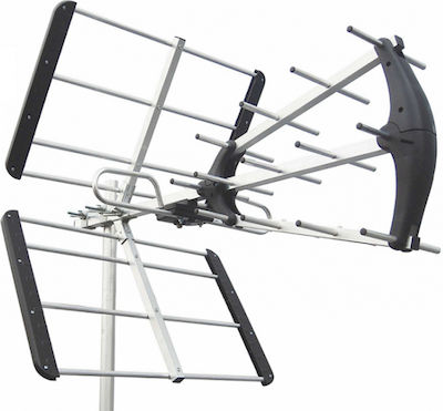 WC-239E Outdoor TV Antenna (without power supply) Black Connection via Coaxial Cable