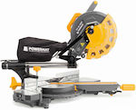 Powermat Miter Saw Electric with Power 2400W & Laser Guide with Laser