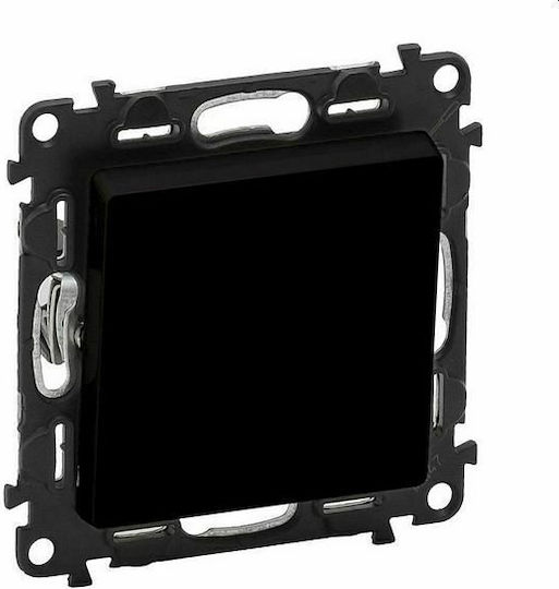 Legrand Valena Life Διακόπτης Μπουτόν σε Μαύρο Χρώμα 756311