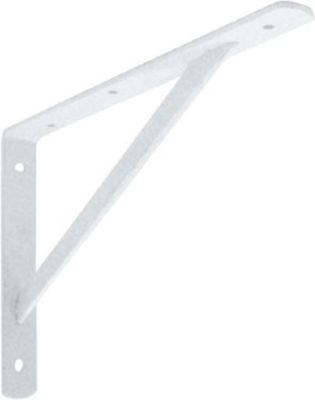 Heavy-Duty Metallic Corner Shelf White 400x250mm 580106.0005