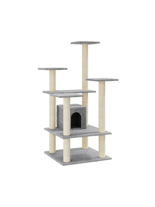 vidaXL Cat Scratching Post Cat Trees Gray 60x60x110cm. 171480