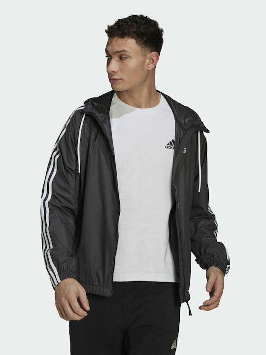 adidas BSC 3-Stripes Спортно Мъжко Яке Черно