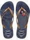 Slim Nautical Women's Flip Flops Gold