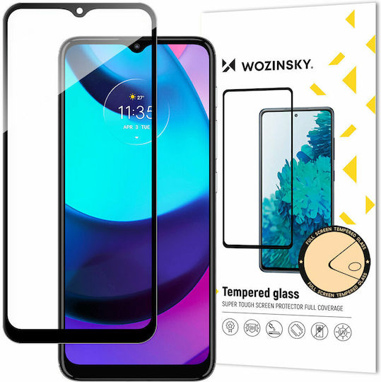 Wozinsky Super Durable Full Glue Full Face Tempered Glass Black (Motorola Moto E20)