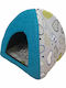 Madpet Igloo Κρεβάτι Σκύλου Φωλιά Μπλε 43x43εκ.
