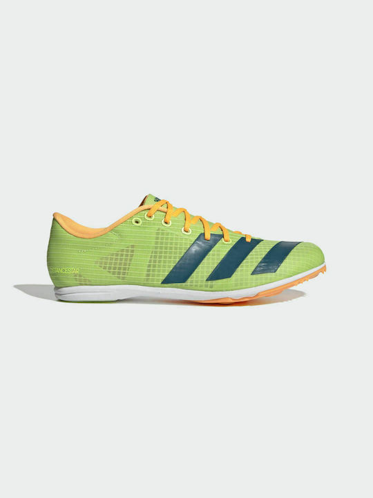 Adidas DistanceStar Ανδρικά Αθλητικά Παπούτσια Spikes Pulse Lime / Real Teal / Flash Orange