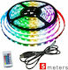 Aerbes LED Лента USB 5V RGB Светлина 5м с Захранване & Дистанционно управление