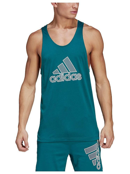 adidas Training Muscle Aeroready T-Shirt Petrol Blau adidas Training Muscle Aeroready T-Shirt Petrol Blau