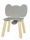 Chair Elephant Gray 26x26x49cm