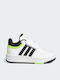 Hoops Hoops 3.0 CF Kids Sports Shoes Basketball with Hoop & Loop Closure Cloud White / Core Black / Solar Green