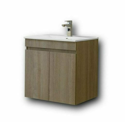 Martin Omega 65 Waschtisch mit Waschbecken L65xB46xH60cm Grey Oak
