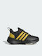 Racer TR Детски спортни обувки Running с Връзки Черно Core / Eqt Жълто / Червено