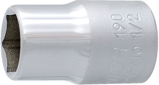 Unior 190/1 6p Nuss Sechskant mit Vierkant-Antrieb 1/2" Durchmesser 43mm 1Stück