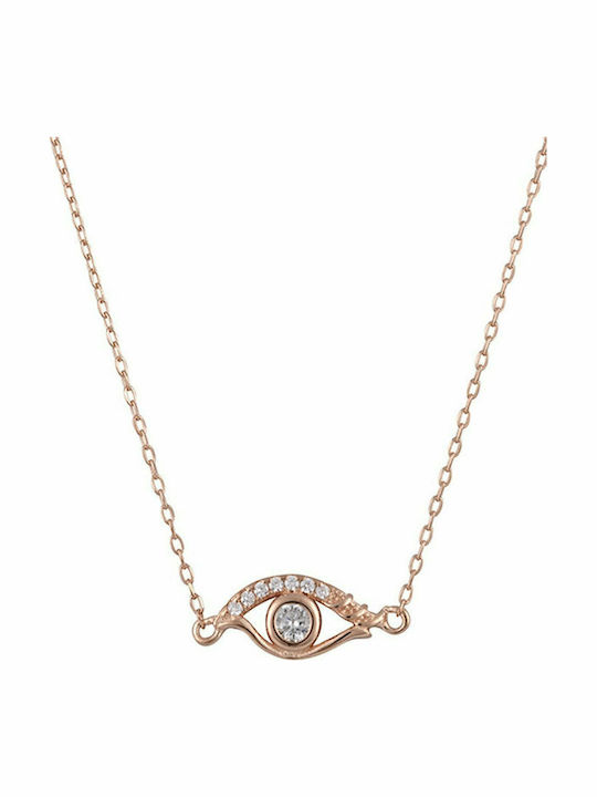 Slevori Charm Auge aus Vergoldet Silber mit Zirkon