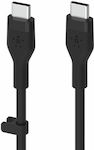 Belkin BoostCharge Flex USB 2.0 Cable USB-C male - USB-C male Μαύρο 1m (CAB009BT1MBK)