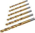 Rebel Set of 6 Drills HSS with Cylindrical Shank for Metal