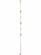 Slevori Women's Bracelet Chain made of Silver Gold Plated with Zircon