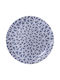 TnS Plate Desert made of Porcelain Blue with Diameter 20cm