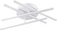 GloboStar Draco Ceiling Mount Light 60cm White with Integrated LED and Remote Control
