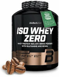 Biotech USA Iso Whey Zero With Glutamine & BCAAs Fără Gluten & Lactoză cu Aromă de Caffe Latte 2.27kg