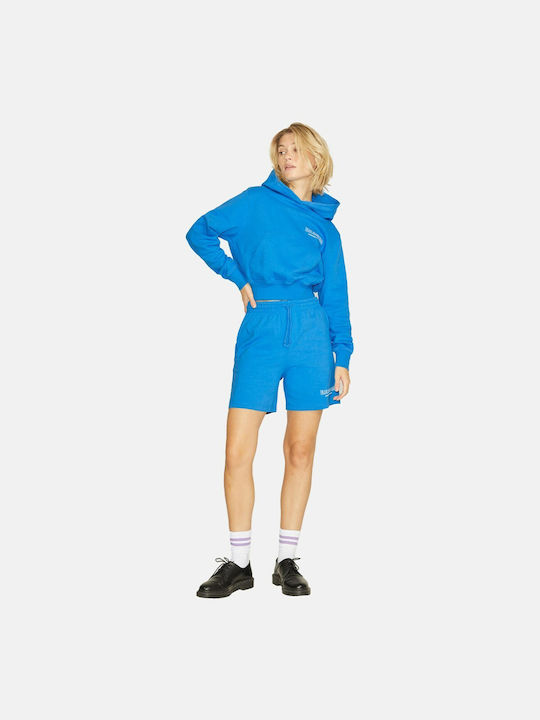 Jack & Jones Γυναικείο Αθλητικό Σορτς Μπλε