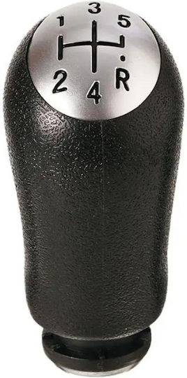Leather Luxe Πόμολο 5 Ταχυτήτων για Renault Clio / Kangoo / Laguna / Megane / Scenic / Twingo Μαύρο