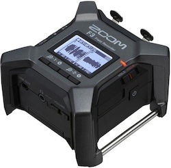 Zoom F3 Battery Powered/Electric Portable Audio Digital Recorder Phantom Power with Memory Card and USB Power Supply