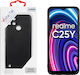 Volte-Tel Carbon Camera Protective Umschlag Rückseite Silikon Schwarz (Realme C21Y, C25Y)