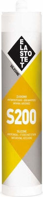 Elastotet S-200 Sealant Silicone Mold Resistant Transparent 280ml