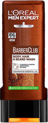 L'Oreal Paris Men Expert Barber Club Body, Hair & Beard Shower Gel for Men 400ml