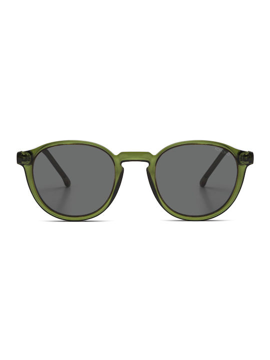 Komono Liam Sunglasses with Fern Plastic Frame and Gray Lens KOM-S6806