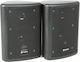 Skytec 2-Wege 4" Passiv Installationslautsprecher Paar Schwarz