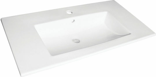 Fayans Linea 550 Ένθετος Νιπτήρας Πορσελάνης 55x43x17cm Λευκός Fayans Linea 550 Ένθετος Νιπτήρας Πορσελάνης 55x43x17cm Λευκός