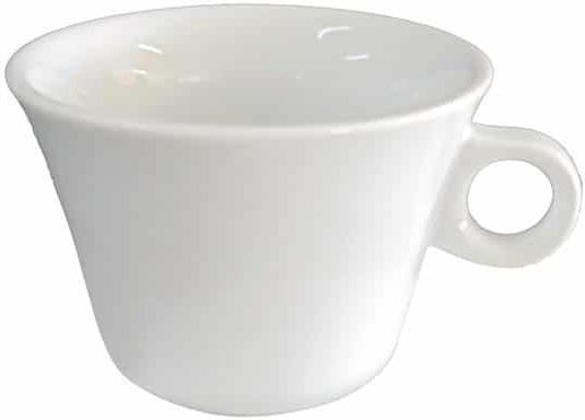 Lukanda Optik Set of Cups Coffee Porcelain White 400ml 6pcs