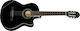Harley Benton Elektro-Klassik Gitarre 4/4 CG200CE Schwarz