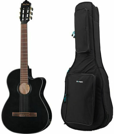 Harley Benton Електрокласически Китара 4/4 CG-400CE Thinline Комплект Черно