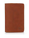 Luxus Men's Leather Card Wallet with RFID και Slide Mechanism Brown