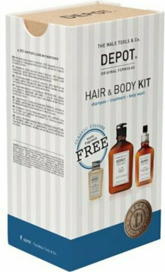 Depot Hair & Body Kit 103 Σετ Περιποίησης Μαλλιών Ενυδάτωσης με Σαμπουάν & Conditioner 3τμχ