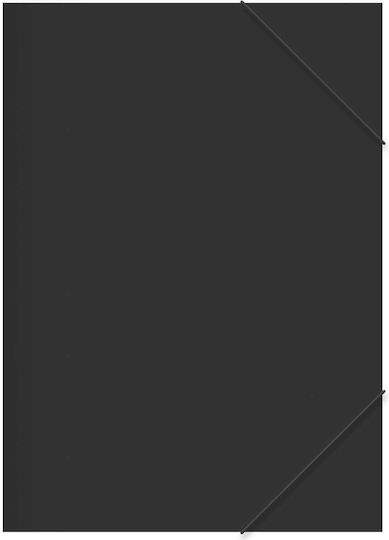 Metron Elastic File Folder with Rubber Band for A3 Sheets Black