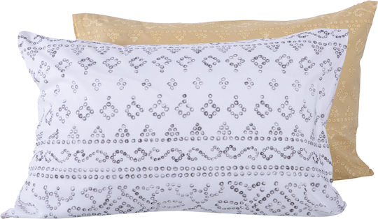 Nef-Nef Homeware Mysterious Μαξιλαροθήκη με Φάσα Black 52x72εκ.