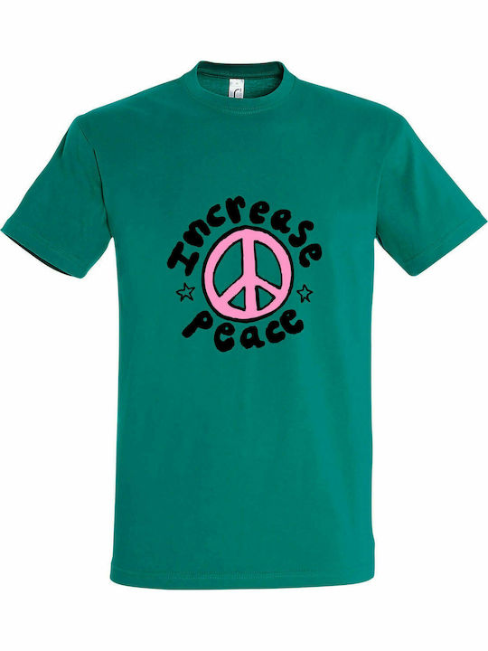 T-shirt Unisex " Increase Peace ", Emerald