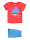Kids Clothing Set with Shorts Summer 2 Pieces Red
